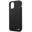 Husa iPhone 12 Mini BMW PU Carbon Negru