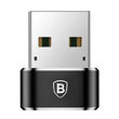 Adaptor USB 3.0 la Type-C Baseus OTG Mini Black