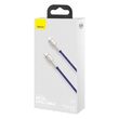 Cablu Type-C la Lightning Baseus Cafule Series Metal PD 20W Purple (1m, impletitura nylon)