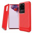 Husa Samsung Galaxy S20 Ultra Enkay Carbon Fiber Red