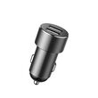 Incarcator Auto Baseus Dual USB + Splitter Dual Black