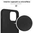 Husa iPhone 12 Mini Lemontti Liquid Silicon Black