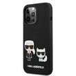 Husa iPhone 13 Pro Karl Lagerfeld Silicon Karl & Choupette Negru