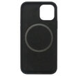 Husa iPhone 12 / 12 Pro Lemontti Liquid Silicon MagSafe  Black
