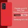 Husa Samsung Galaxy A72 4G / A72 5G Lemontti Silicon Silky Rosu