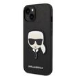 Husa iPhone 14 Plus Karl Lagerfeld Saffiano Karl's Head Black