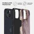 Husa iPhone 14 Burga Dual Layer Golden Taupe