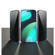 Folie Sticla iPhone 14 / iPhone 13 / iPhone 13 Pro Devia Van Series Full Screen Privacy Twice Black