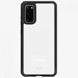 Husa Samsung Galaxy S20 IT Skins Hybrid Solid Plain Black & Transparent (antishock)