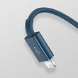 Cablu Baseus USB la Lightning, MicroUSB si Type-C Superior 3 in 1, 3,5 A,1,5m, Albastru