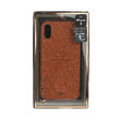 Carcasa iPhone X / XS Just Must Pilot Brown (margini flexibile, placuta metalica integrata)