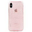Pachet Husa Sparkle Clear + Cablu Lightning + Folie Sticla Skech pentru iPhone XS / X