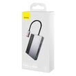 Multihub 6in1 Type-C la USB 3.0+Jack 3.5mm+TF/SD+4K HD+PD Baseus Magic Multifunctional Space Gray