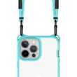 Husa iPhone 13 Pro Max IT Skins Hybrid Sling Light Blue & Transparent