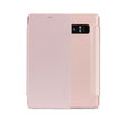 Husa Samsung Galaxy Note 8 Meleovo Smart Flip Rose Gold (spate mat perlat si fata cu aspect metalic)
