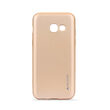 Husa Samsung Galaxy A3 (2017) Meleovo Silicon Soft Slim Gold (aspect mat)