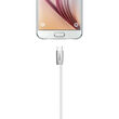 Cablu MicroUSB Mcdodo Zn-Link Silver White (1.5m, 2.4A max)