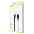 Cablu Lightning la Type-C Baseus Cafule Series Gray & Black (1m, 18W, PD)