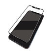 Folie iPhone 11 Pro / XS / X Eiger Sticla 3D Edge to Edge Clear Black (0.33mm, 9H, perfect fit, curv