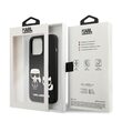 Husa iPhone 13 Pro Karl Lagerfeld Silicon Karl & Choupette Negru