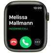 Apple Watch 7, GPS, Carcasa Green Aluminium 45mm, Clover Sport Band