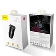 Incarcator Auto Baseus Metalic Quick Charger Dual Port 30W Black