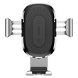 Suport Baseus Auto Gravity cu Wireless Charger Silver