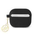 Husa Airpods 3 Guess Silicon 4G Charms Negru