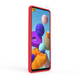 Husa Samsung Galaxy A21s Lemontti Liquid Silicon Red