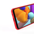 Husa Samsung Galaxy A21s Lemontti Liquid Silicon Red