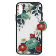 Carcasa Sticla iPhone XS Max Just Must Glass Diamond Print Orange & Green Flowers