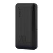 Acumulator extern Dudao 20000 mAh, Incarcare rapida 3.0, 20W, 2x USB / USB Type C Negru