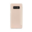 Husa Samsung Galaxy Note 8 Meleovo Smart Flip Gold (spate mat perlat si fata cu aspect metalic)