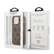 Husa iPhone 13 Pro Guess 4G Saffiano Double Card Maro