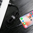 Cablu USB la Lightning Baseus Cafule Series Gray & Black