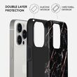 Husa iPhone 14 Pro Max Burga Dual Layer Rose Gold Marble