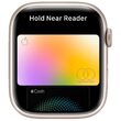 Apple Watch 7, GPS, Carcasa Starlight Aluminium 45mm, Starlight Sport Band