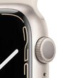 Apple Watch 7, GPS, Carcasa Starlight Aluminium 45mm, Starlight Sport Band