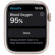 Apple Watch 7, GPS, Carcasa Starlight Aluminium 45mm, Starlight Sport Band