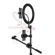 Mcdodo Trepied Extensibil Selfie Light Ring cu suport microfon Black