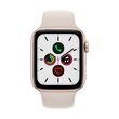 Apple Watch SE, GPS, Carcasa Aluminium 44mm Gold, Starlight Sport Band
