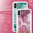 Husa iPhone XS / X Lemontti Liquid Sand Fabulous Glitter