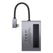 Multihub 6in1 Type-C la USB 3.0+Jack 3.5mm+TF/SD+4K HD+PD Baseus Magic Multifunctional Space Gray