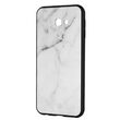 Carcasa Sticla Samsung Galaxy J4 Plus Just Must Glass Print White Marble