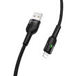 Cablu Borofone BU17 Starlight USB la Lightning, 1.2m, Negru