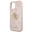 Husa iPhone 12 Pro Max Guess PU 4G Metal Logo Roz
