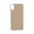 Husa iPhone X / XS Lemontti Silicon Vellur Bej