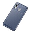Husa Samsung Galaxy A20e Lemontti Carbon Fiber Texture Shockproof Blue