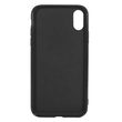 Carcasa iPhone XS / X Just Must Forla III Black (lucios, margini flexibile)
