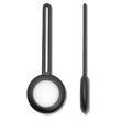 Husa AirTag Lemontti Silicon Black (breloc chei)